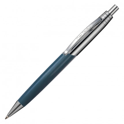 Ручка подарочная шариковая PIERRE CARDIN (Пьер Карден) "Easy", корпус серо-голубой, латунь, хром, синяя, PC5906BP (арт. PC5906BP)
