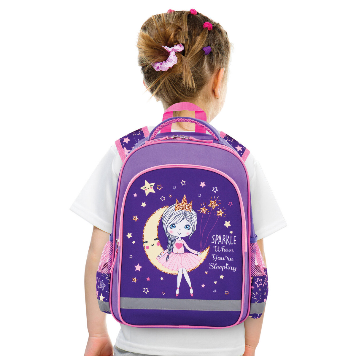 Рюкзак ПИФАГОР SCHOOL для начальной школы, Moon princess, 38х28х14 см, 228828 (арт. 228828)
