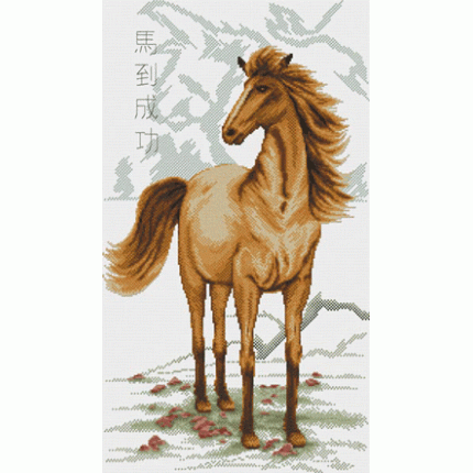 Набор для вышивания Лошадь 30x54 cm Лошадь 30x54 cm