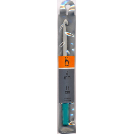 Крючки вязальные PONYс пластиковой ручкой 6 мм/14см в чехле (арт. 00000001050)
