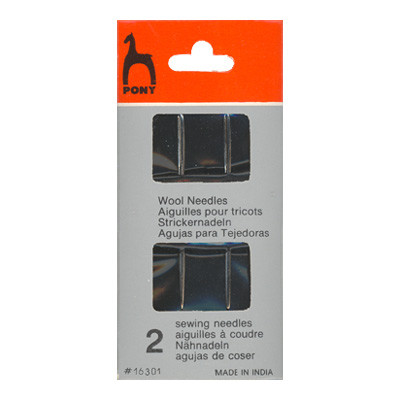 Иглы  для шерсти Knitters Needles"(для скрепления вязанных изделий) конверт "Простое ушко" 2шт. (арт. 16301_BPS)