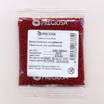 Бисер «Preciosa» 50 г, 331-19001-10/0-97120 (арт. 00000066472)