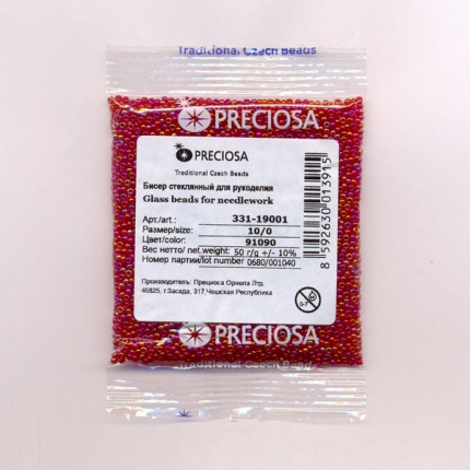 Бисер «Preciosa» 50 г, 331-19001-10/0-91090 (арт. 00000070518)
