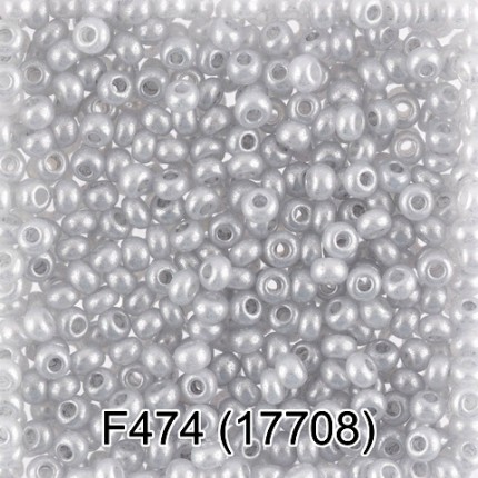 Бисер «Preciosa» 50 г, 2,3 мм 10/0-17708 серый металлик (6) (арт. Бисер «Preciosa» 50 г, 2,3 мм 10/0-17708 серый металлик (6))
