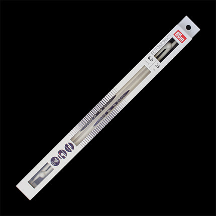Спицы прямые Prym Ergonomics 35см 6.0мм, 2 шт (арт. 190358)