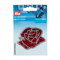 Prym 926665 "PRYM" 926665 Термоаппликация "Гламур" красная/ под серебро Роза 