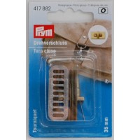 Prym 417882 Замок для сумки поворотный 35х20 мм, цвет состаренной латуни , Prym 417882 