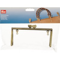 Prym 615171 Замок для сумки Prym, 615171 цвет состаренной латуни 150*65 мм 