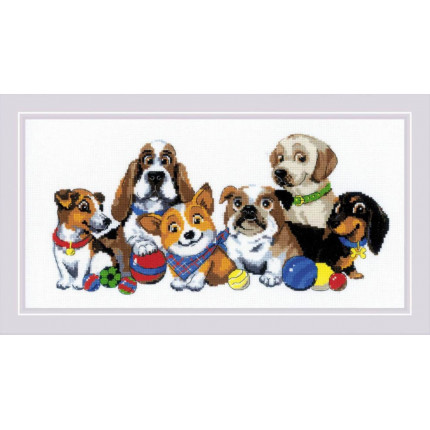 Набор для вышивания "RIOLIS" "Сотвори Сама" 1923 Дог-шоу 40 х 20 см (арт. 1923)