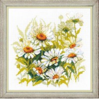Риолис Набор для вышивания «Риолис» 1765 Крупные ромашки  30*30 см Набор для вышивания «Риолис» 1765 Крупные ромашки  30*30 см 