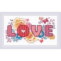 Риолис 1853 Набор для вышивания«Риолис»1853 Love 18*10 см 