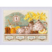 Риолис Набор для вышивания  «Риолис»1873 «Tea Time»30*21 см Набор для вышивания  «Риолис»1873 «Tea Time»30*21 см 
