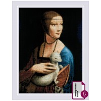 Риолис Набор для вышивания «Риолис» 2222 "Дама с горностаем" по мотивам картины Леонардо да Винчи 30*40 см Набор для вышивания «Риолис» 2222 "Дама с горностаем" по мотивам картины Леонардо да Винчи 30*40 см 