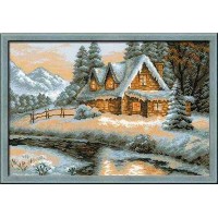 Риолис Набор для вышивания «Сотвори Сама» 1080 Зимний пейзаж38х26 см Набор для вышивания «Сотвори Сама» 1080 Зимний пейзаж38х26 см 