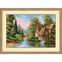 Риолис Набор для вышивания «Сотвори Сама» 1097 Мельница,38х26 см Набор для вышивания «Сотвори Сама» 1097 Мельница,38х26 см 
