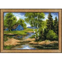 Риолис Набор для вышивания «Сотвори Сама» 1113 Летний домик,21х15 см Набор для вышивания «Сотвори Сама» 1113 Летний домик,21х15 см 