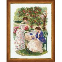 Риолис Набор для вышивания «Сотвори Сама» 1140 Русская усадьба. Чай под яблоней,30х40 см Набор для вышивания «Сотвори Сама» 1140 Русская усадьба. Чай под яблоней,30х40 см 