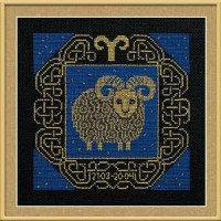 Риолис Набор для вышивания «Сотвори Сама» 1201 Овен,25*25 см Набор для вышивания «Сотвори Сама» 1201 Овен,25*25 см 
