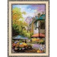 Риолис Набор для вышивания «Сотвори Сама» 1306 Цветочная улица,26*38 см Набор для вышивания «Сотвори Сама» 1306 Цветочная улица,26*38 см 