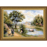 Риолис Набор для вышивания «Сотвори Сама» 1527 Прогулка в парке  38*26 см Набор для вышивания «Сотвори Сама» 1527 Прогулка в парке  38*26 см 