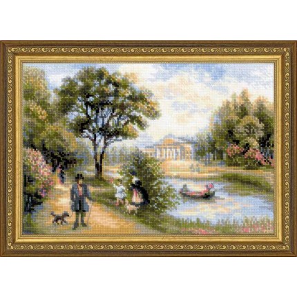 Набор для вышивания Набор для вышивания «Сотвори Сама» 1527 Прогулка в парке  38*26 см Набор для вышивания «Сотвори Сама» 1527 Прогулка в парке  38*26 см