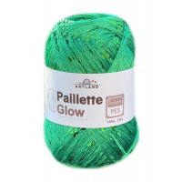 Paillette Glow нить с пайетками Цвет 37 изумруд