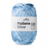 Paillette Glow нить с пайетками Цвет 43 лунный камень (голубой)