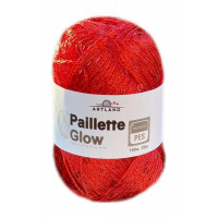 Paillette Glow нить с пайетками Цвет 54 красный