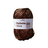 Paillette Glow нить с пайетками (упаковка 10 шт) Цвет 32 т.коричневый