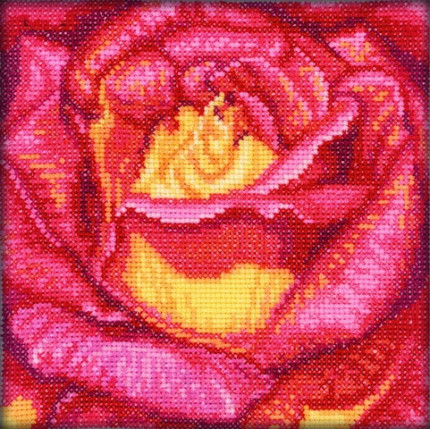 Набор для вышивания С069 Набор для вышивания "Роза красная" С069