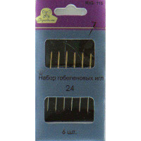 Рукоделие RIG-115 Набор швейных игл Рукоделие RIG-115, гобеленовые 6шт., р.24 
