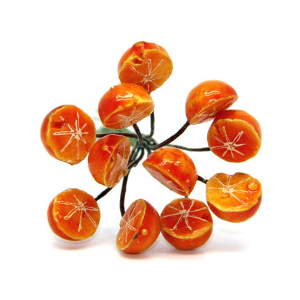 Декоративный букетик "Апельсин половинками" (арт. DKB186)