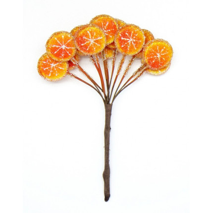 Декоративный букетик Дольки апельсина в сахаре (арт. DKB189)