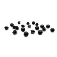 Рукоделие GB01 Глазки пришивные для игрушек, 20 шт/упак, АБС-пластик,5 x 2 мм, цвет черный  ТМ Рукоделие 