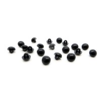Рукоделие GB02 Глазки пришивные для игрушек , 20 шт/упак, АБС-пластик, 9,2 x 3,6 мм, цвет черный ТМ Рукоделие 
