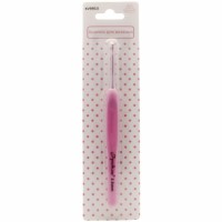 Рукоделие KVRR3.5 Крючок алюминиевый с прорезиненной ручкой, розовый, 3.5мм 