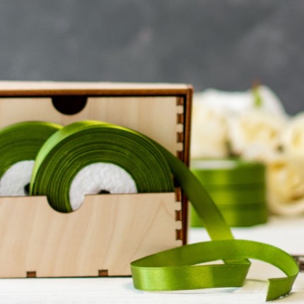 Лента атласная 12мм x 25м 1122 (1 шт) (арт. Лента атласная 12мм x 25м 1122 (1 шт))