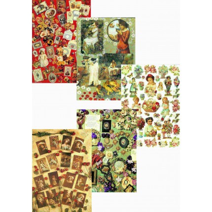 Набор бумаги для декупажа «Рукоделие» PTP(N)-012 (арт. Набор бумаги для декупажа «Рукоделие» PTP(N)-012)