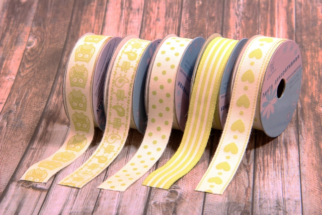 Набор декоративных лент "Рукоделие" PCRN-003 15мм х 3м (ассорти 5шт.) (арт. PCRN-003_1) Набор декоративных лент "Рукоделие" PCRN-003 15мм х 3м (ассорти 5шт.) (арт. PCRN-003_1)