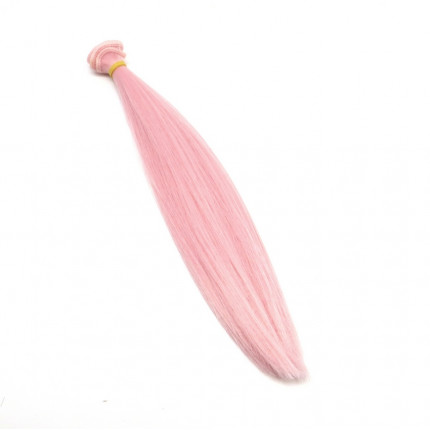 Трессы прямые для кукол цвет: жемчужный розовый (арт. TRP-01/25-004)