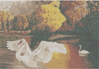 Лебеди, 33х45 см - 13 цветов (арт. БП-П-008)
