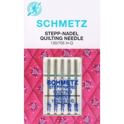 Иглы для квилтинга 130/705H-Q № 75(3),90(2)/11-14, 5 шт.стегальная  Schmetz 0701458 (арт. Иглы для квилтинга 130/705H-Q № 75(3),90(2)/11-14, 5 шт.стегальная  Schmetz 0701458)