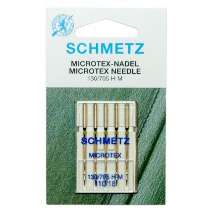 Иглы микротекс 130/705H-M № 110/18, 5 шт. Schmetz 0704036  (особо острые) (арт. Иглы микротекс 130/705H-M № 110/18, 5 шт. Schmetz 0704036  (особо острые))