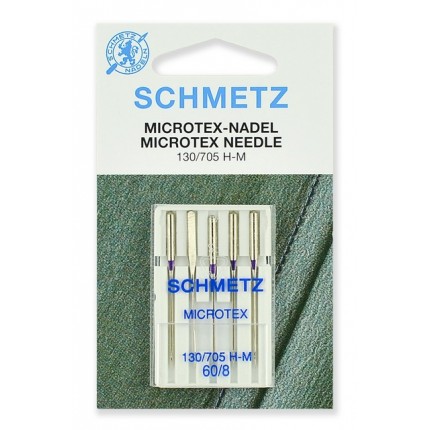 Иглы микротекс 130/705H-M № 60, 5 шт.0702064 Schmetz (особо острые) (арт. Иглы микротекс 130/705H-M № 60, 5 шт.0702064 Schmetz (особо острые))