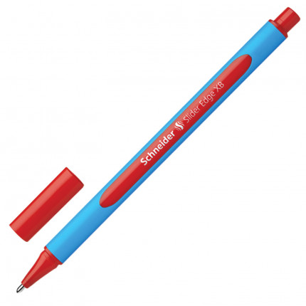 Ручка шариковая SCHNEIDER (Германия) "Slider Edge XB", КРАСНАЯ, трехгранная, узел 1,4 мм, линия письма 0,7 мм, 152202 (арт. 152202)