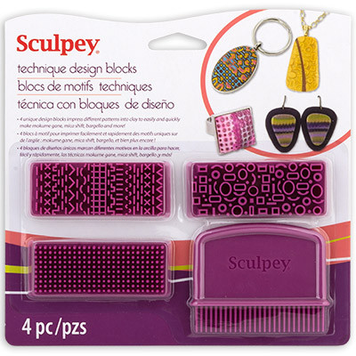 "Sculpey" Technique Design Blocks Tool блоки для тиснения ASTECH01