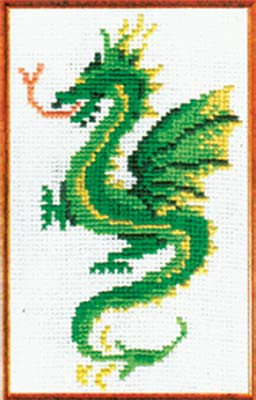 Набор для вышивания "ИН" №02 Д-07 "Дракон" 11 х 14 см (арт. №02)