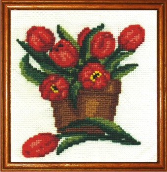 Набор для вышивания Набор для вышивания "Сделай своими руками" Тюльпаны Набор для вышивания "Сделай своими руками" Тюльпаны