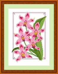 Набор для вышивания 018 Набор для вышивания «Сделано с любовью» ЦВ-018 Дикая орхидея