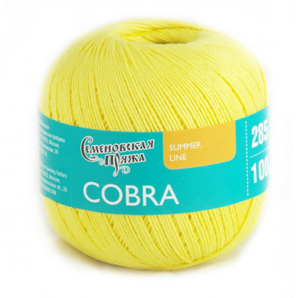Пряжа для вязания Семеновская фабрика Cobra (Кобра)